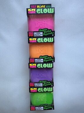 SHIPS TODAY! 4 Nee Doh Nice Cube Glow in the Dark Green Squishy TikTok Viral Toy